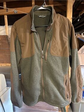 Eddie Bauer Olive Green and Brown Jacket